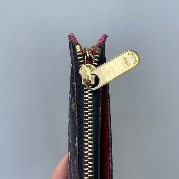 LOUIS VUITTON Monogram Multicolor Black Pochette Cles Coin Case Key Pouch - Picture 6 of 14